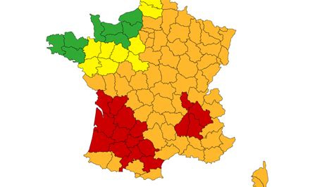 La France plongée dans l&rsquo;effondrement : 72 départements en vigilance rouge