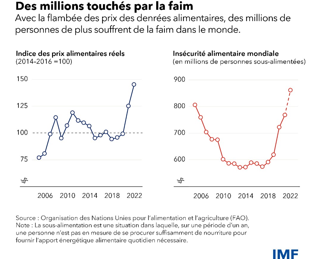 La montée des prix alimentaires mondiaux : une crise exacerbée par les sécheresses et les perturbations maritimes